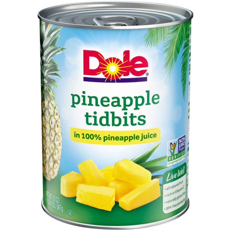 DOLE PINEAPPLE TIDBITS