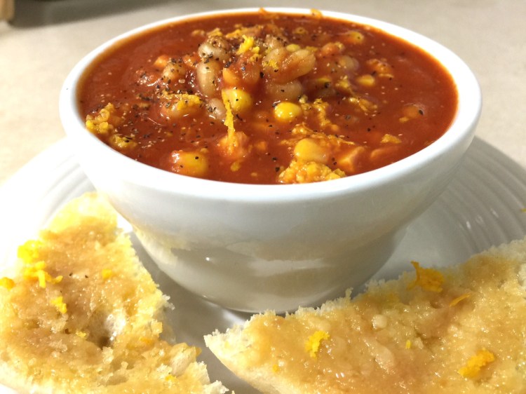 KAMUT TOMATO CORN STEW