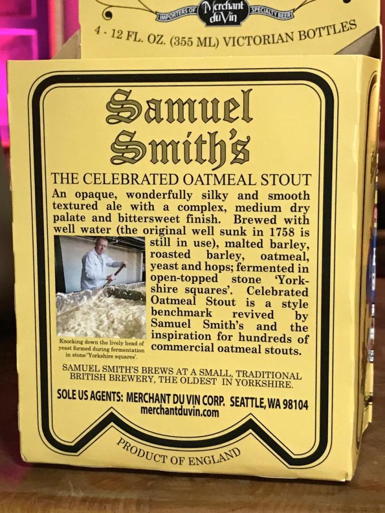 SAMUEL SMITH'S OATMEAL STOUT 2
